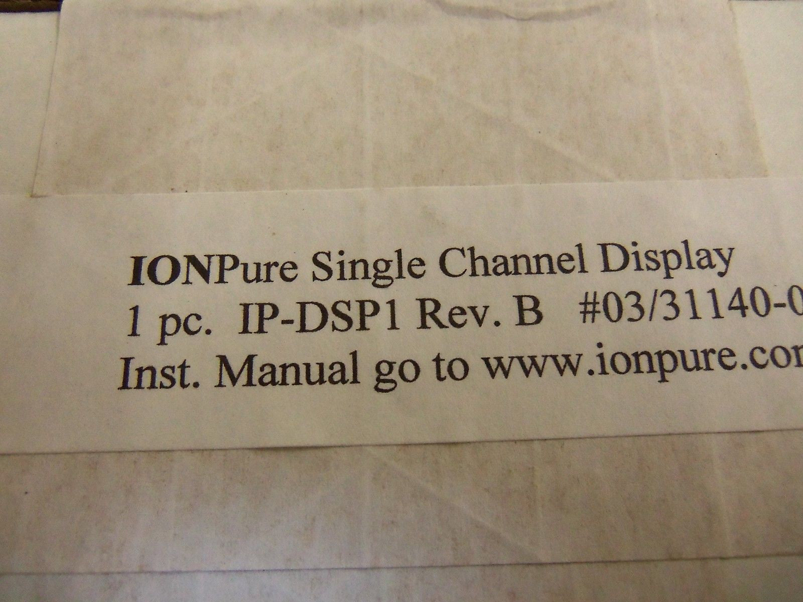 IONPURE TP-DSP1 DISPLAY BOARD *FACTORY SEALED*