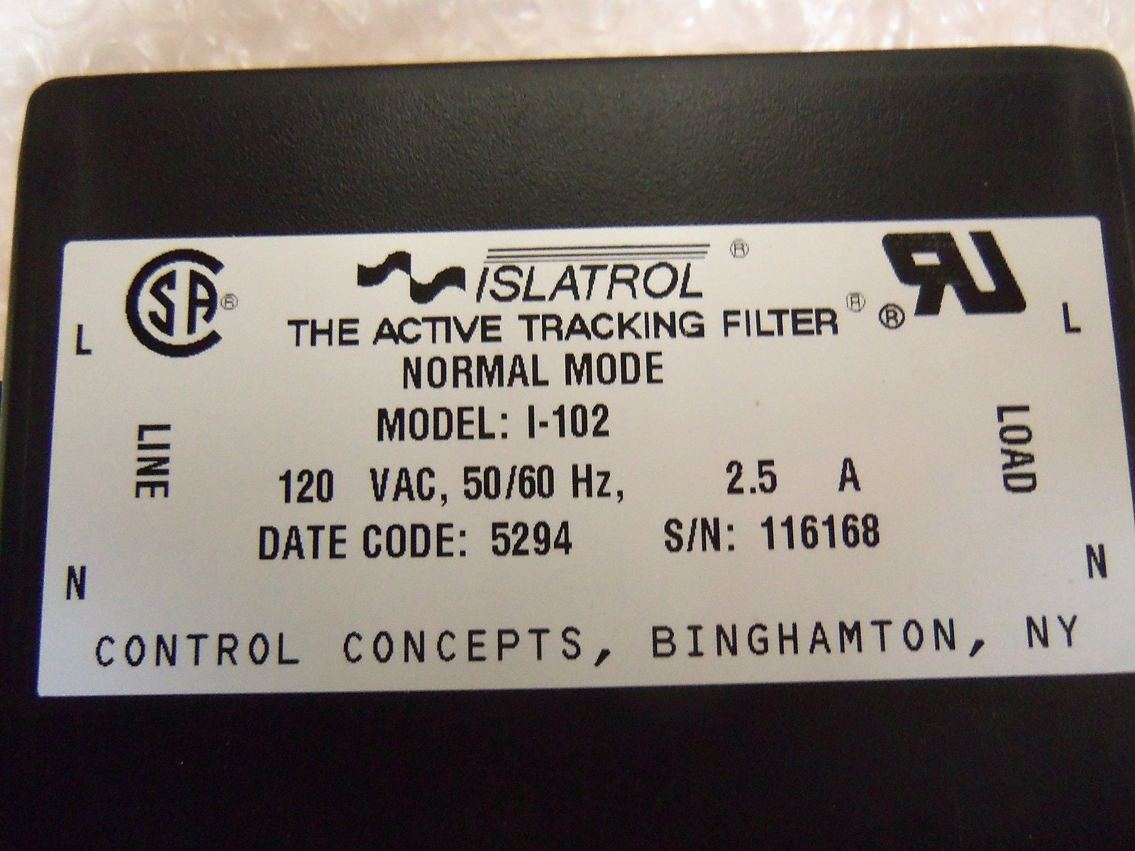 CONTROL CONCEPTS ISLATOROL I-102 *NEW IN BOX*