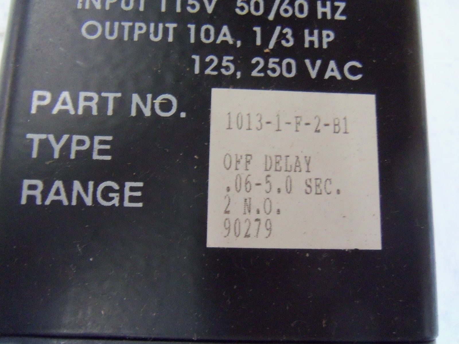 ISSC 1013-1-F-2-B1 SOLID STATE TIMER .06-5 SEC. *NEW NO BOX*