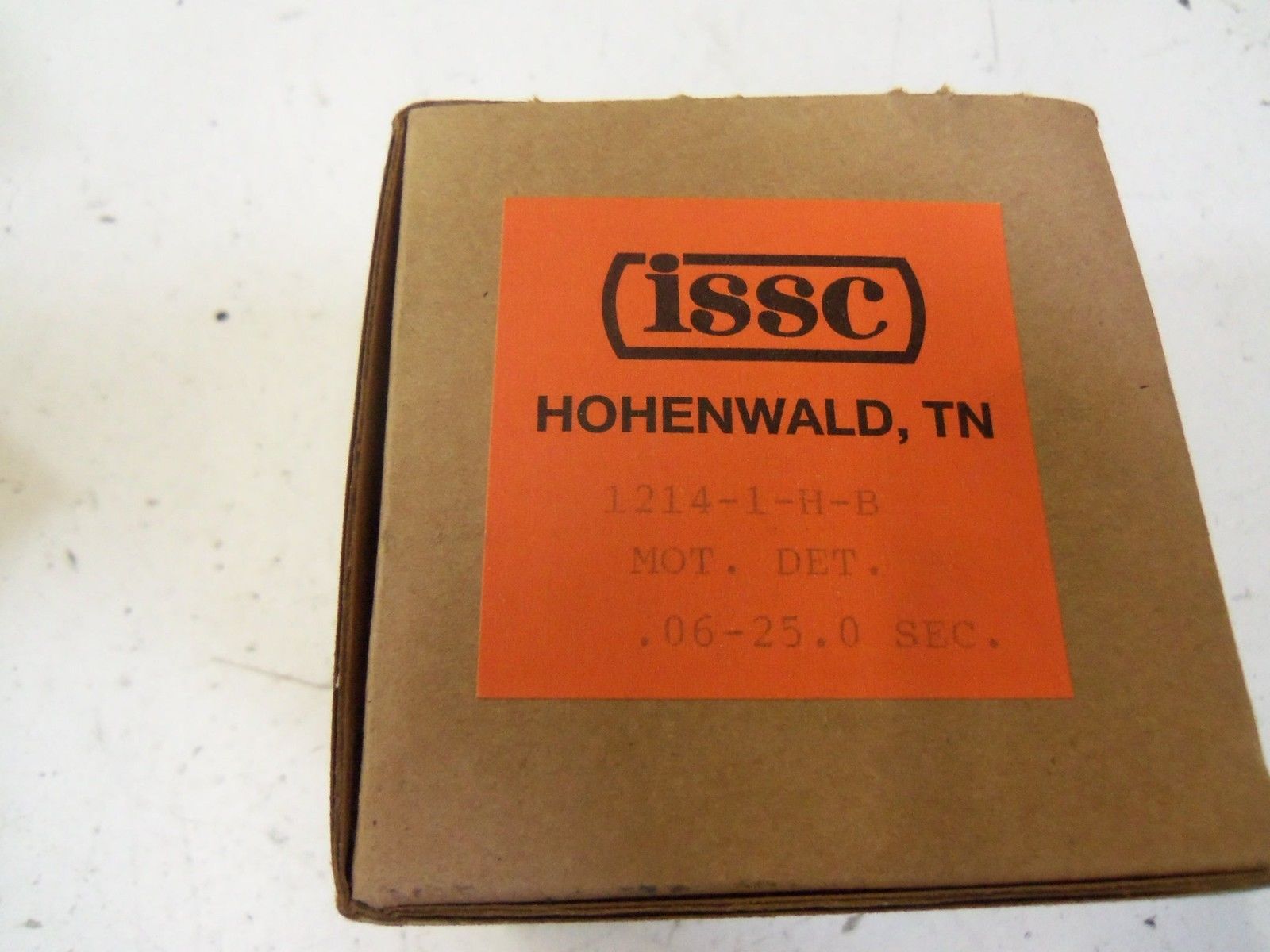 ISSC 1214-1-H-B MOTION DETECTOR .06-25 SEC *NEW IN BOX*