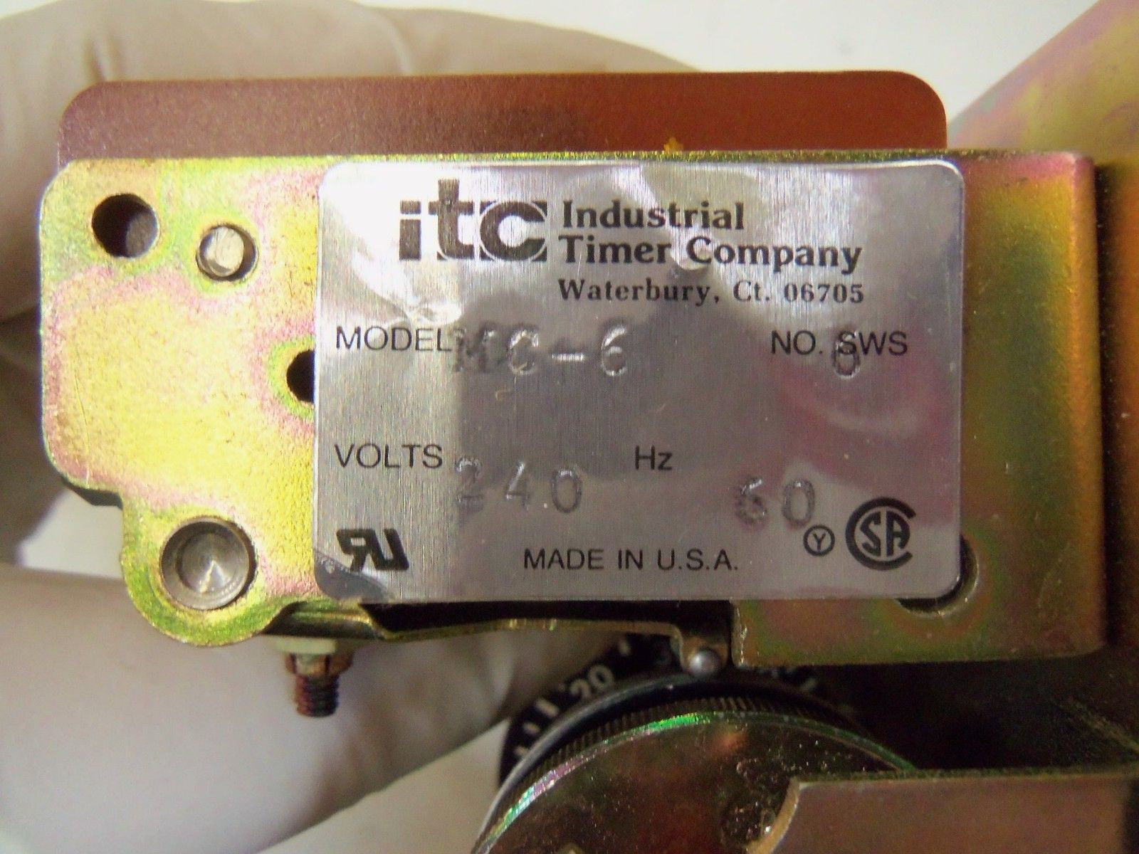 INDUSTRIAL TIMER COMPANY MC-6 PROGRAMMABLE TIMER *NEW NO BOX*