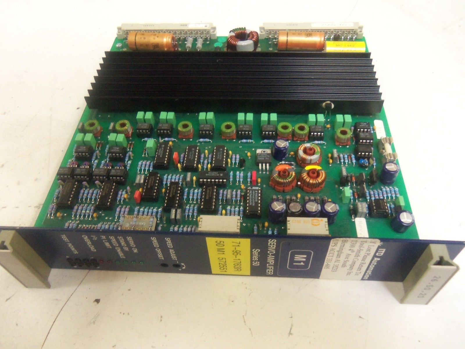 ITD AUTOMATION M1 SERVO AMPLIFIER 26.50-20 *USED*