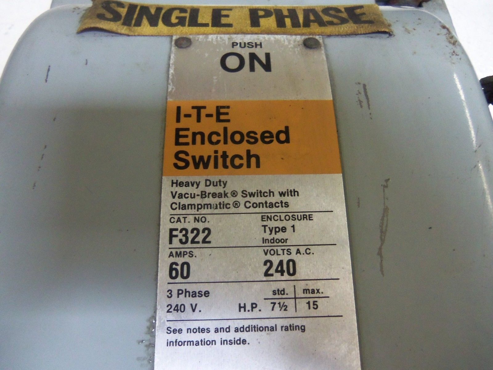 ITE F322 *USED*