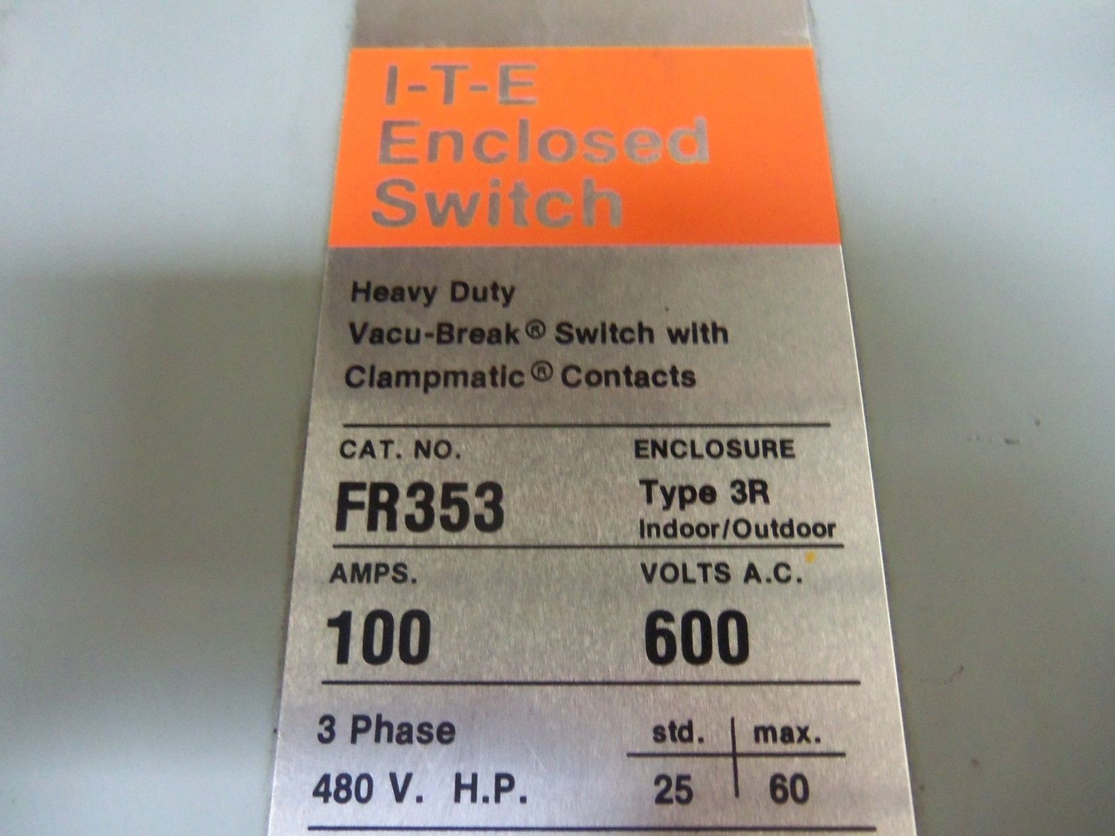 ITE FR353 *USED*