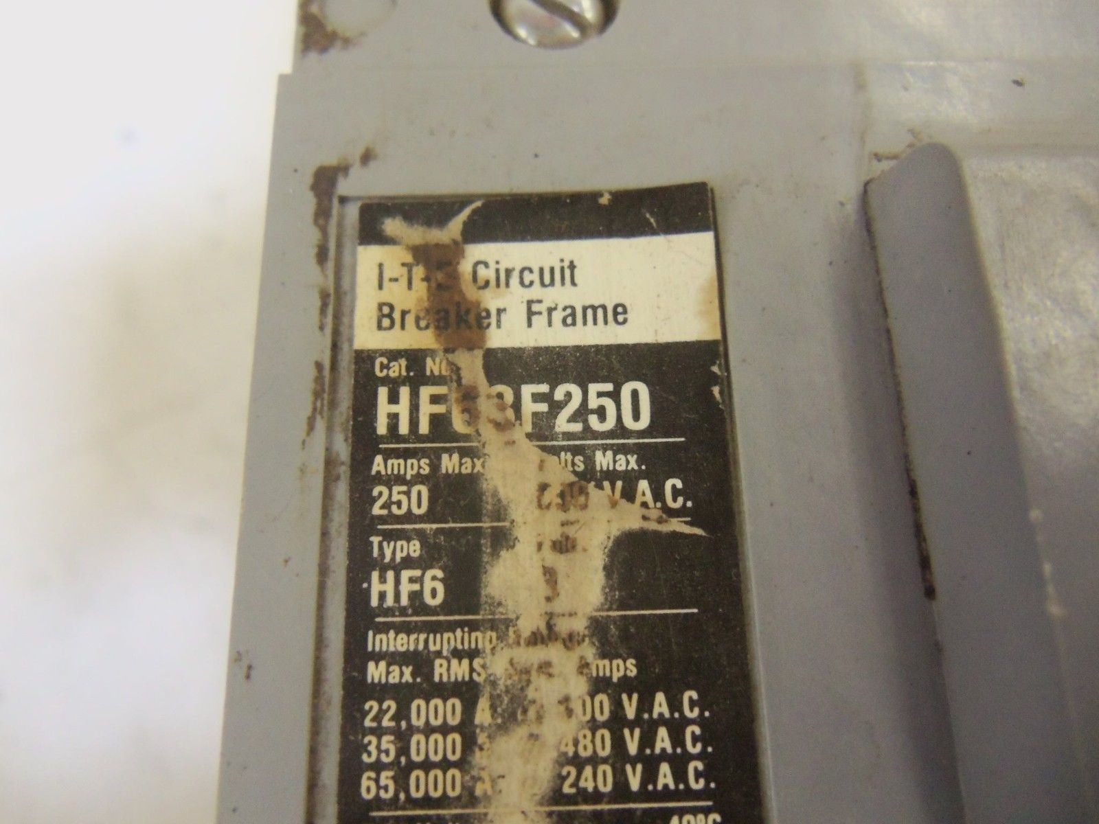 ITE HF63F250 CIRCUIT BREAKER *USED*