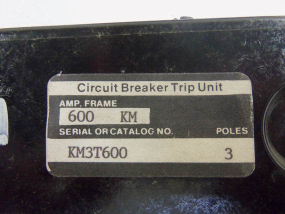 ITE KM3T600 TRIP FOR CIRCUIT BREAKER *USED*