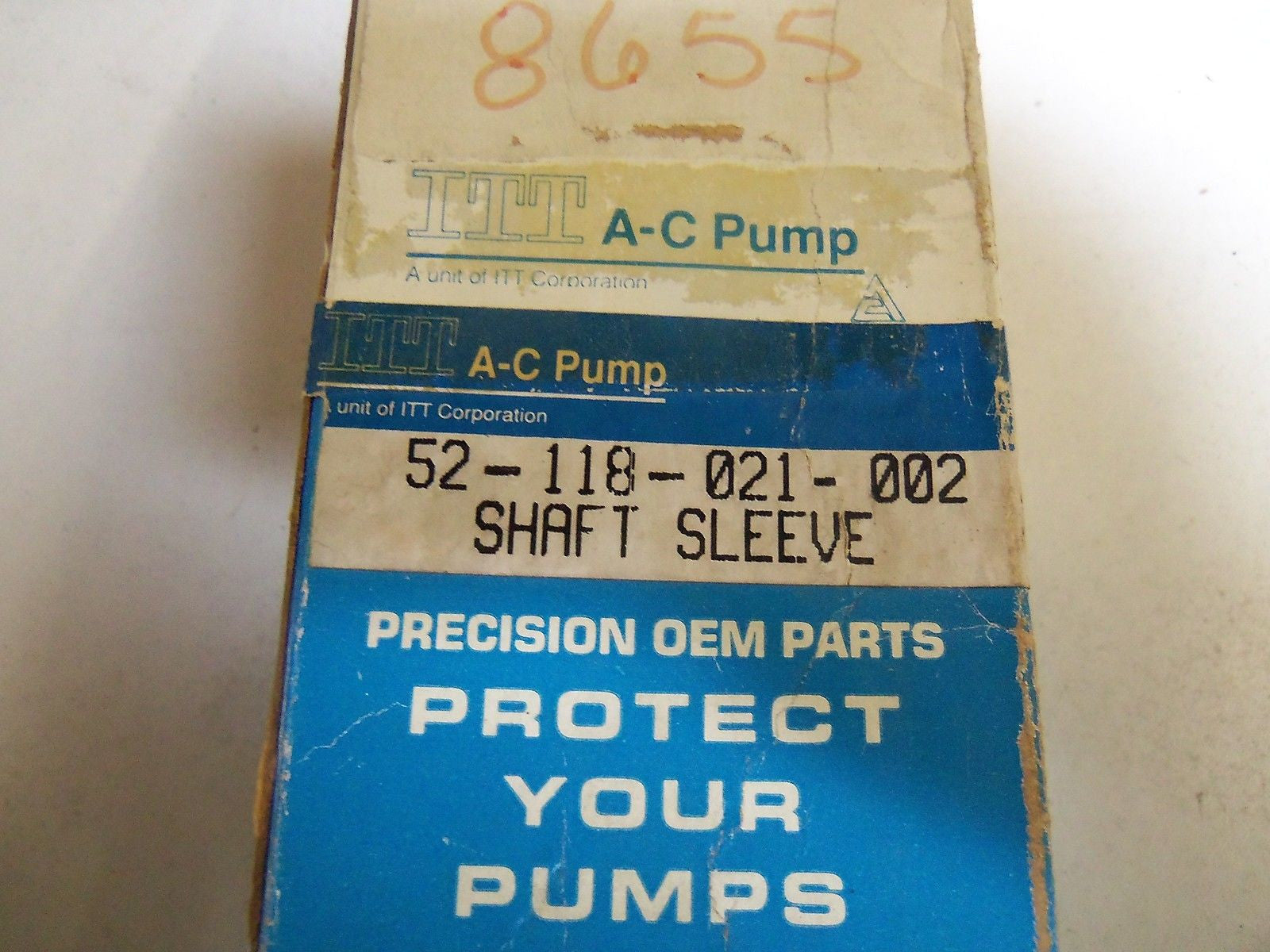 ITT 52-118-021-002 SHAFT SLEEVE *NEW IN BOX*