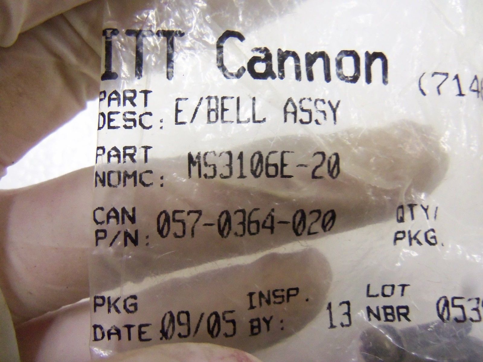 ITT CANNON MS3106E-20 *NEW IN FACTORY BAG*