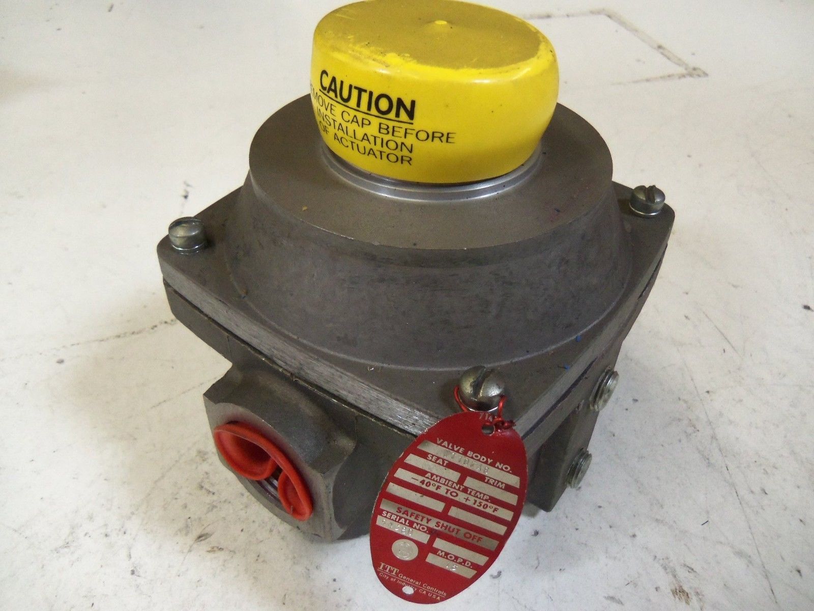 ITT GENERAL CONTROLS V710FAS OPERATED GAS VALVE *USED*