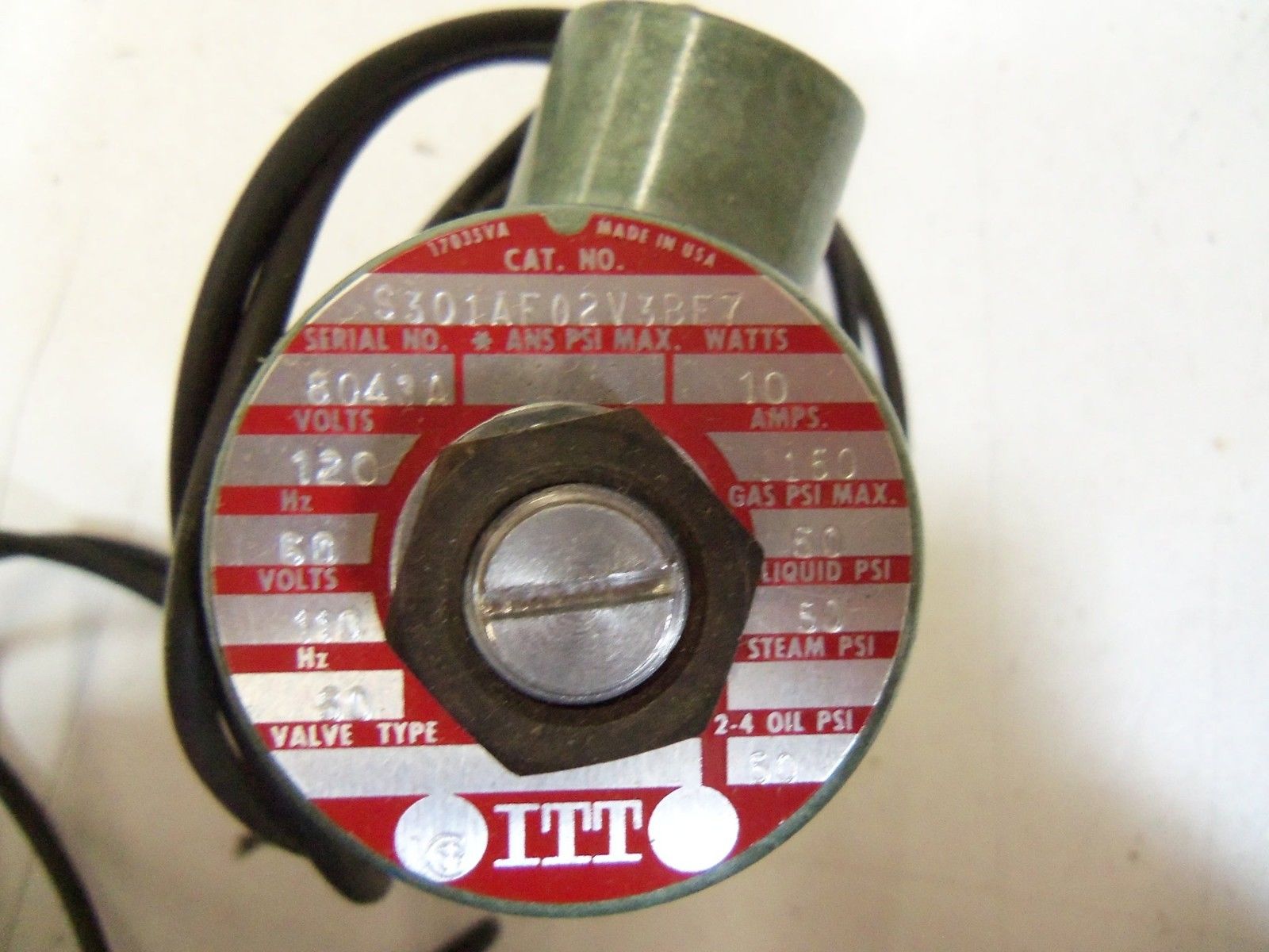 ITT GENERAL CONTROLS SOLENOID VALVE S30LAF02V3BE7 *NEW IN BOX*