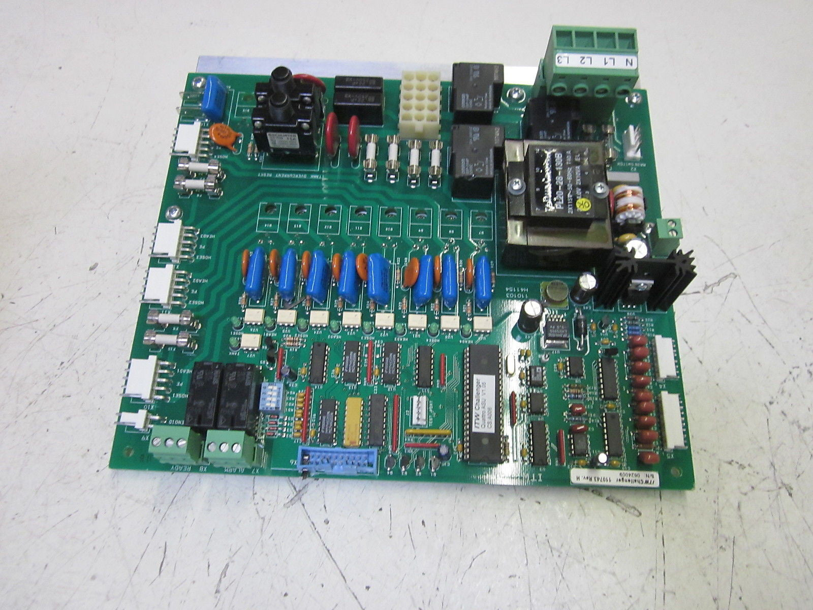 ITW CHALLENGER 110743 REV.H PCB HEAT SINK ASSEMBLY  *USED*