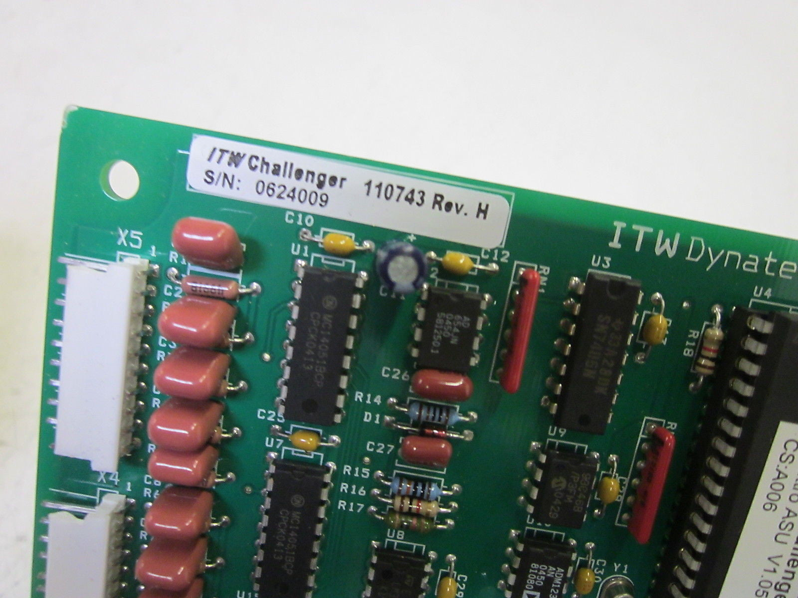 ITW CHALLENGER 110743 REV.H PCB HEAT SINK ASSEMBLY  *USED*