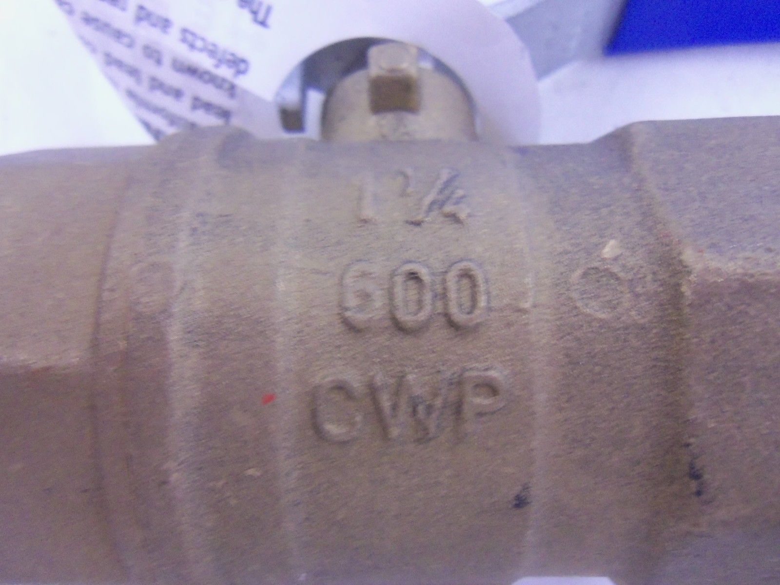 JAMESBURY 600CWP BALL VALVE 1-1/4" *NEW NO BOX*