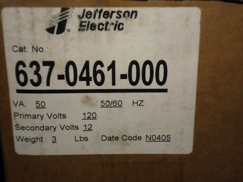 JEFFERSON ELECTRIC 637-0461-000 TRANSFORMER *USED*