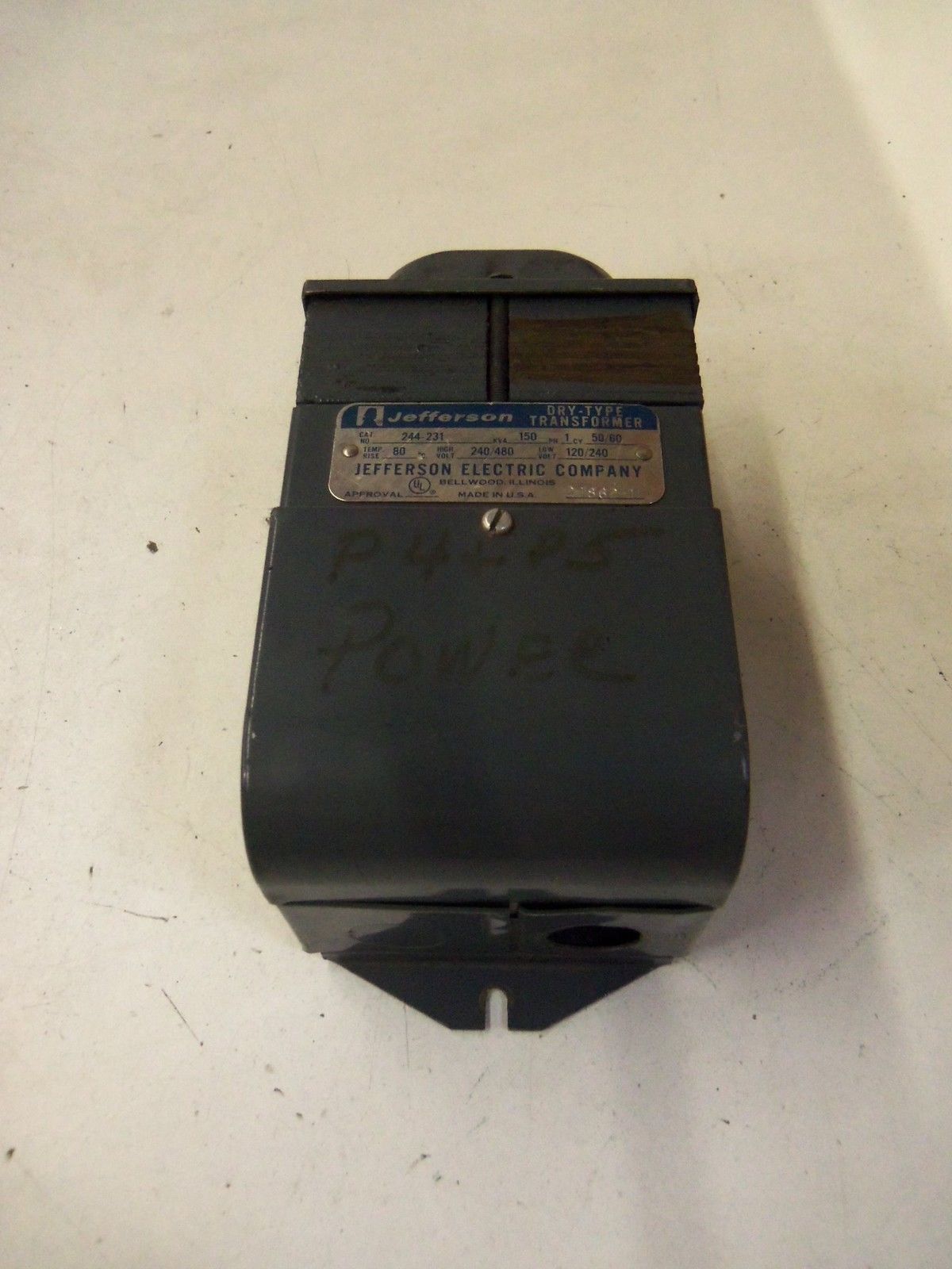 JEFFERSON ELECTRIC CO. TRANSFORMER 244-231 *USED*