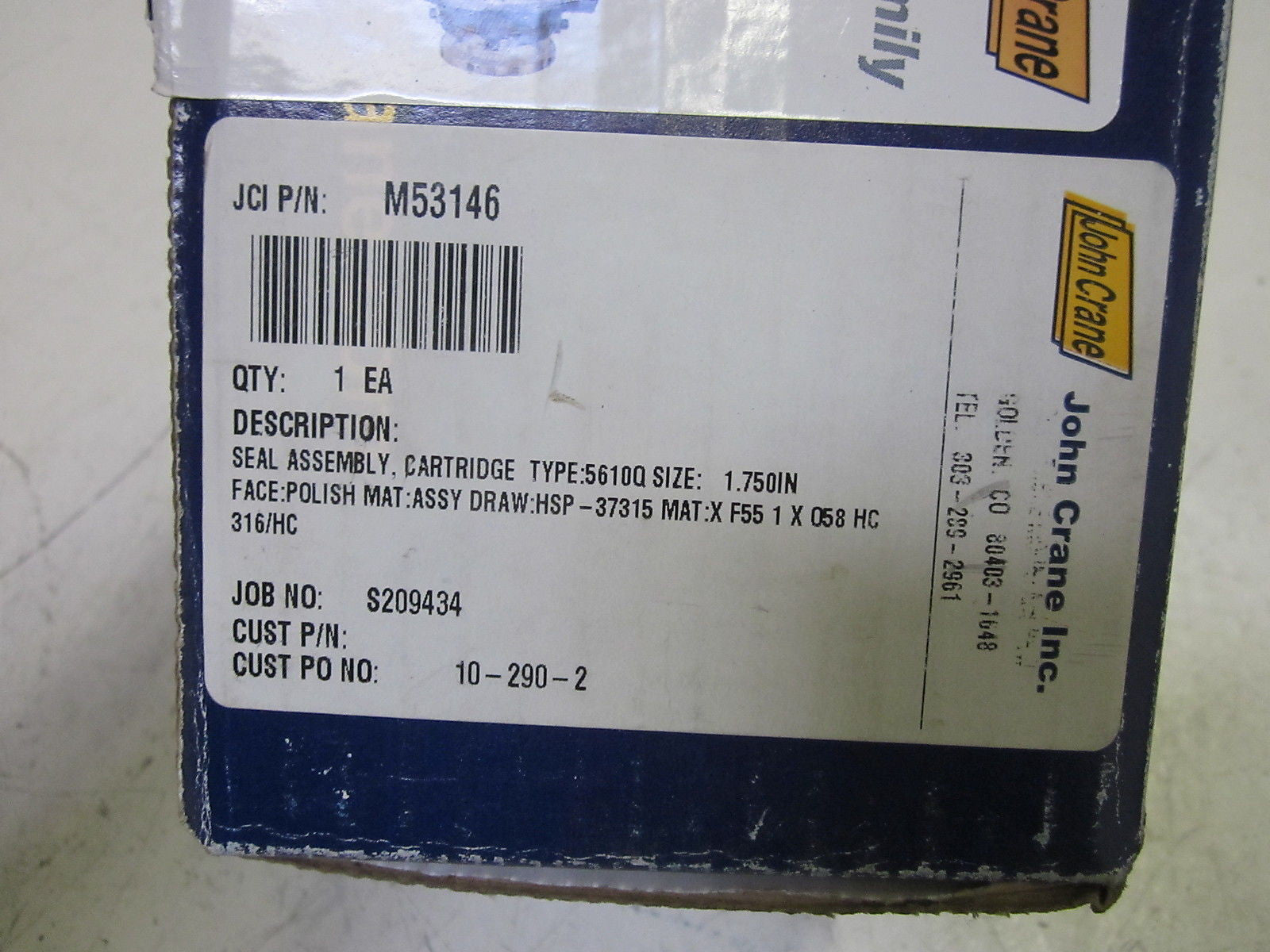 JOHN CRANE 5610Q 1.750  *NEW IN BOX*