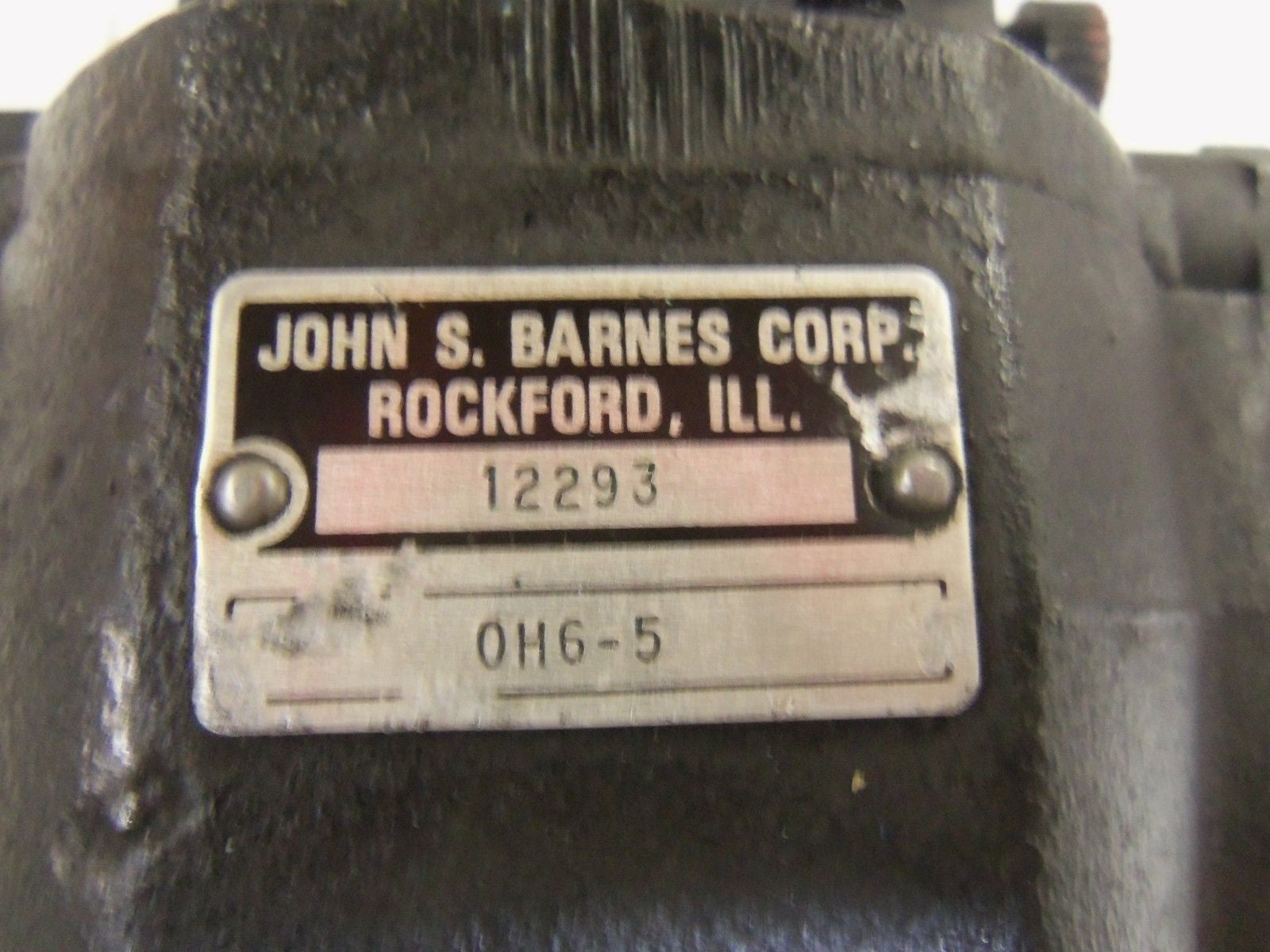 JOHN S. BARNES 12293 MOTOR *USED*