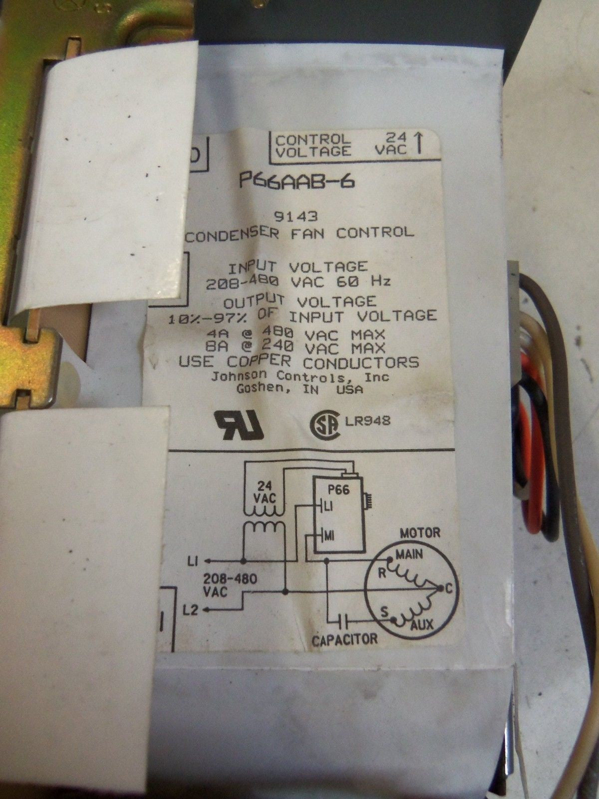 JOHNSON CONTROLS P66AAB-6   *USED*