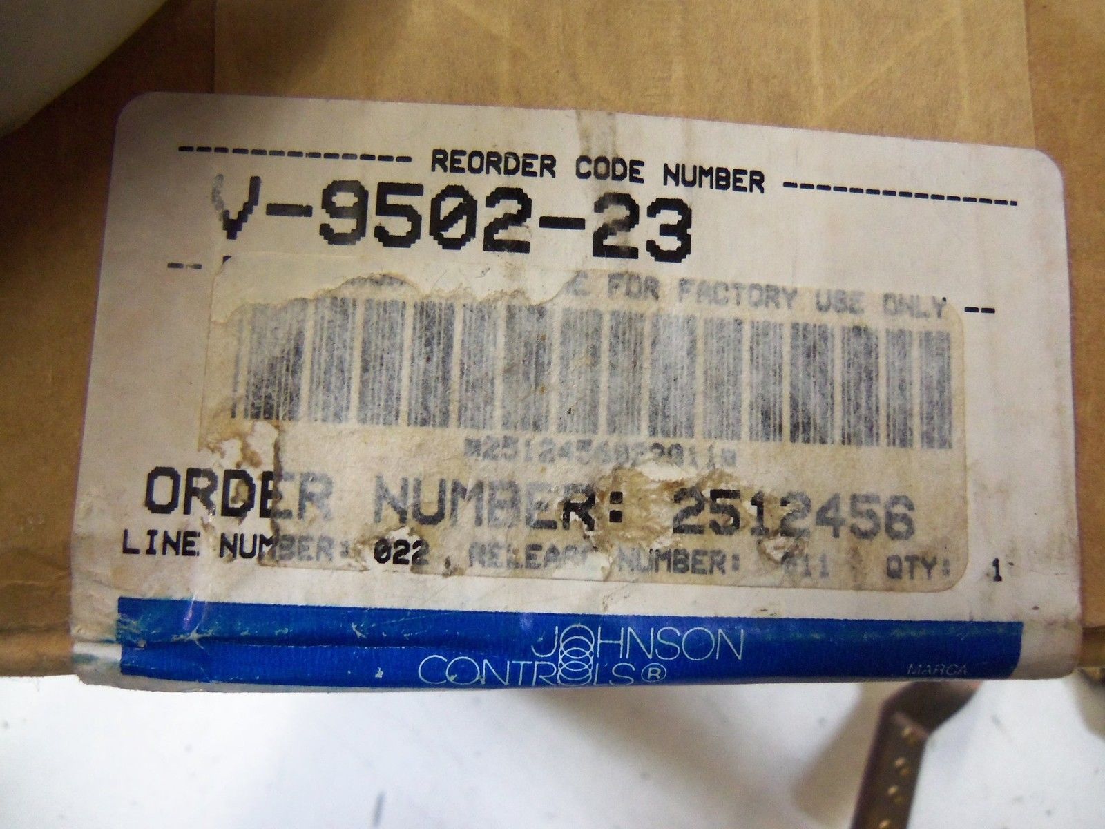 JOHNSON CONTROLS V-9502-23 VALVE POSITIONER KIT *USED*