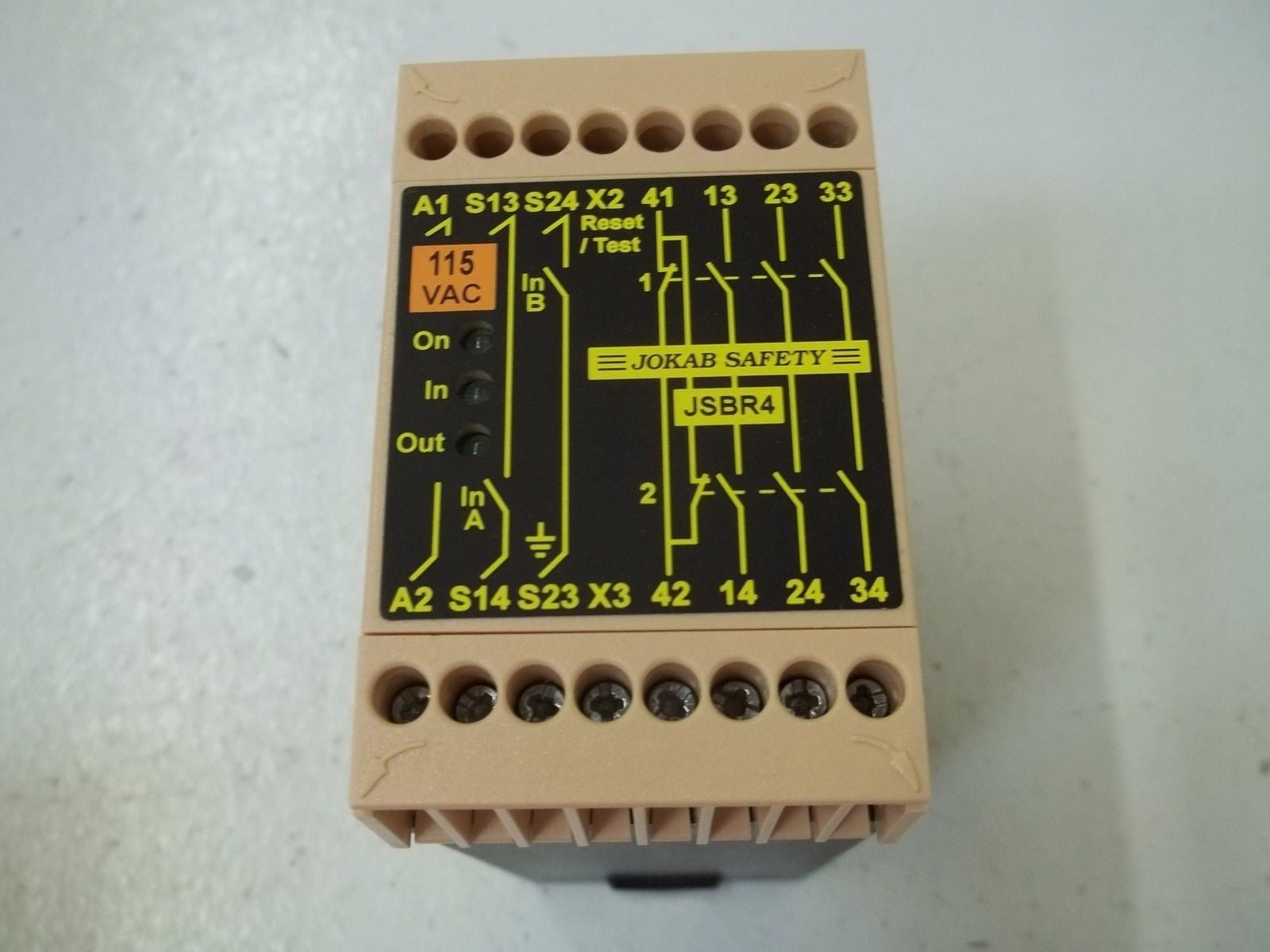 JOKAB JSBR4 RELAY 115 VAC *NEW IN BOX*