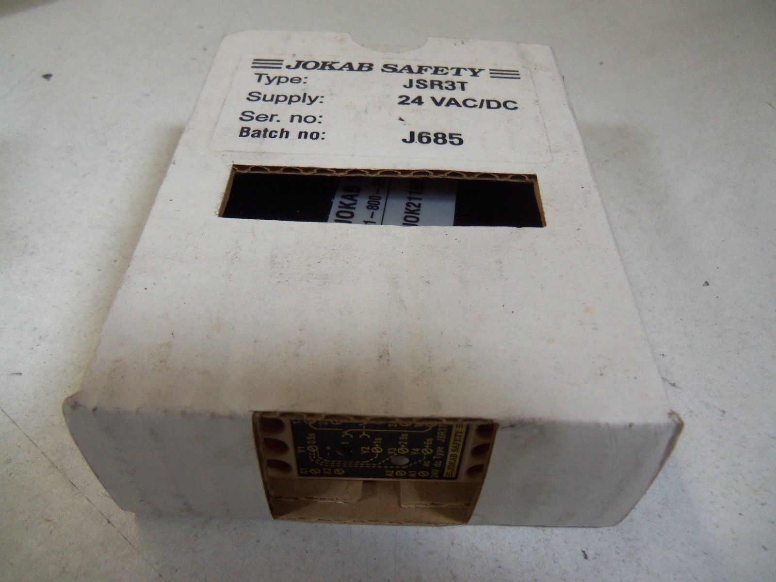 JOKAB SAFETY JSR3T SAFETY RELAY *NEW IN BOX*