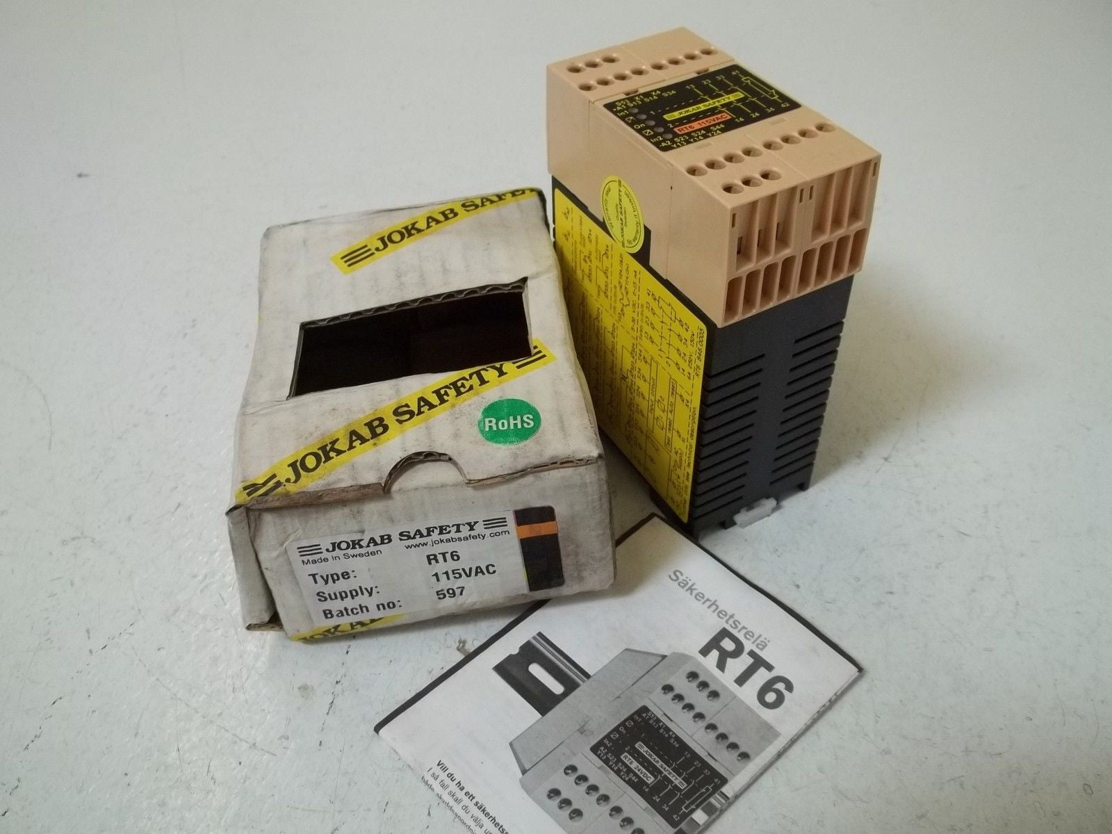 JOKAB RT6115VAC  SAFETY RELAY *NEW IN BOX*