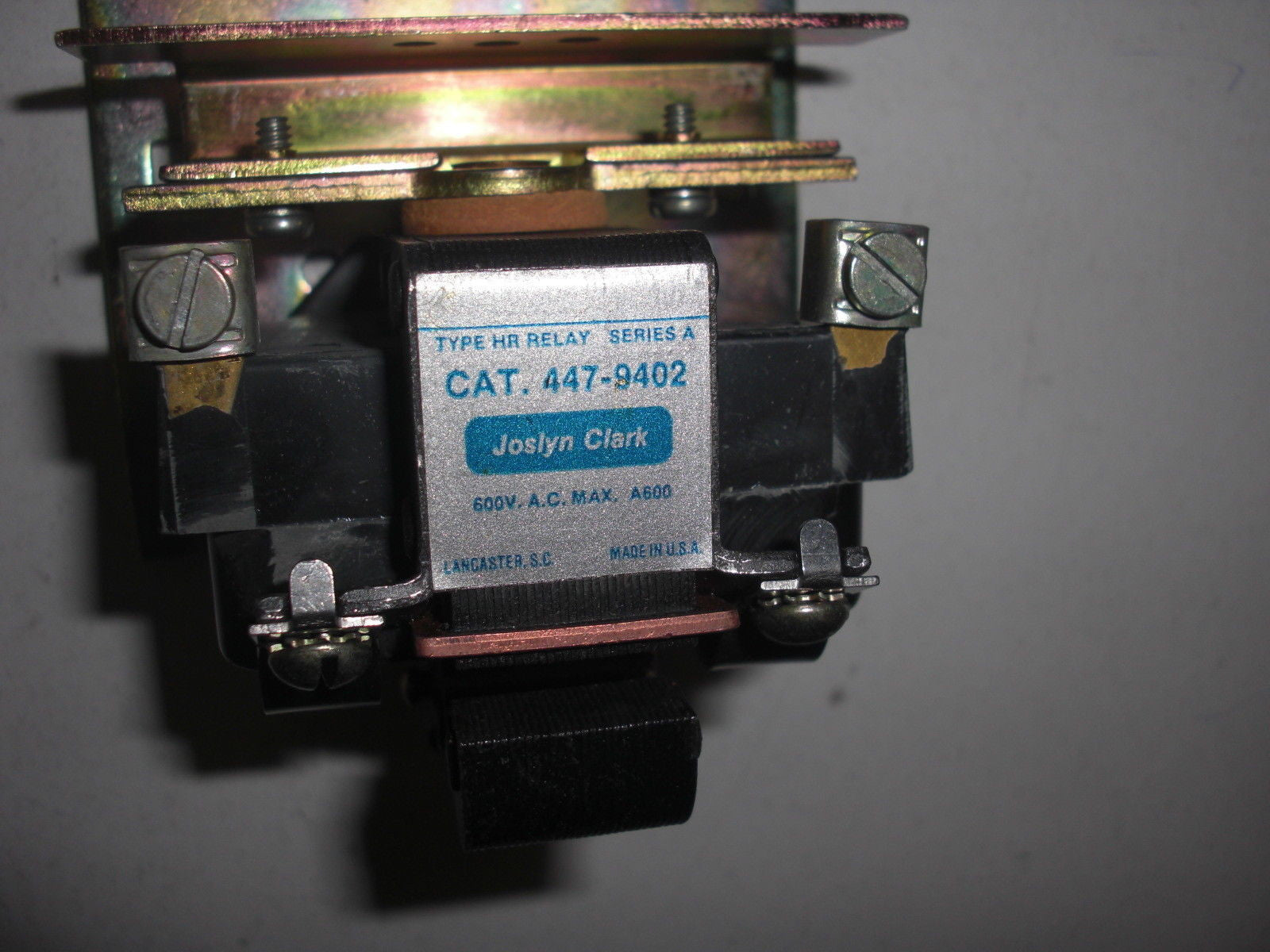 JOSLYN CLARK 447-9402  RELAY 180VDC 4POLE *NEW NO BOX*