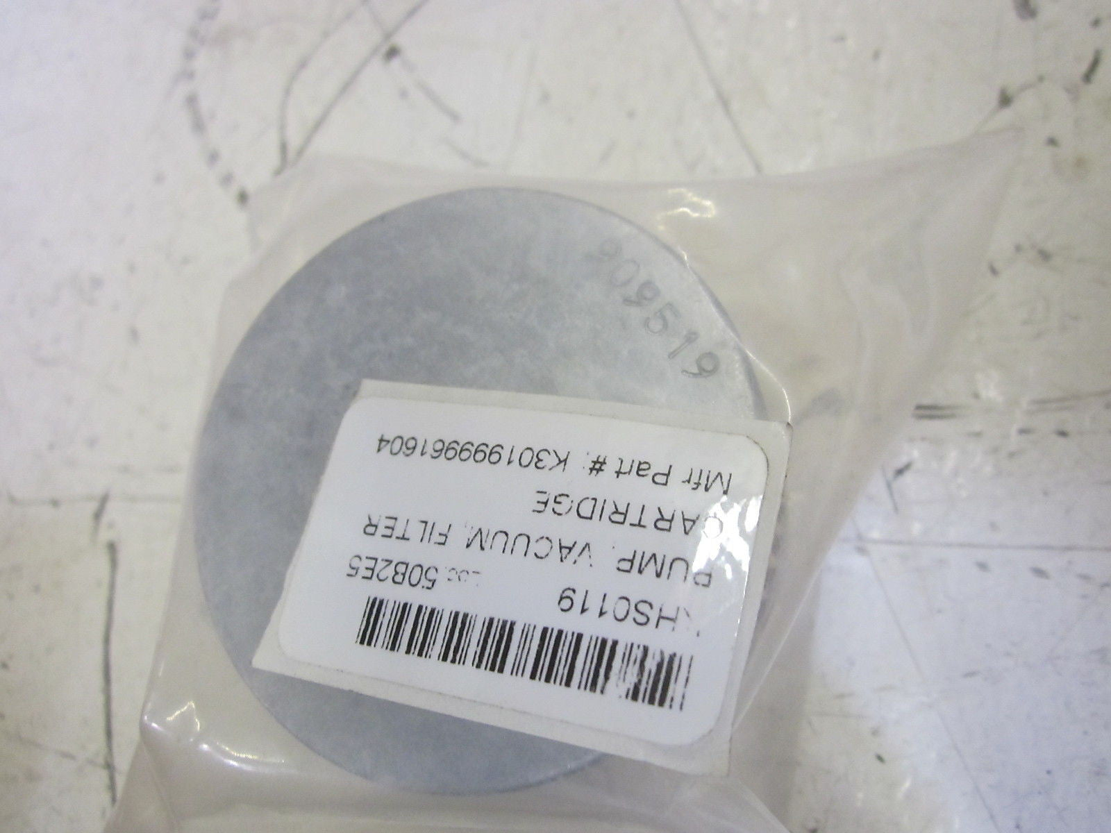 K301999961604 PUMP, VACUUM FILTER CARTRIDGE 909519 *NEW NO BOX*