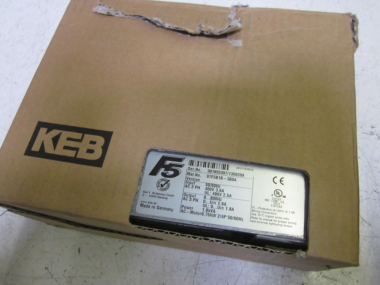 KEB 07F5B1B-3B0A DRIVE *NEW IN BOX*