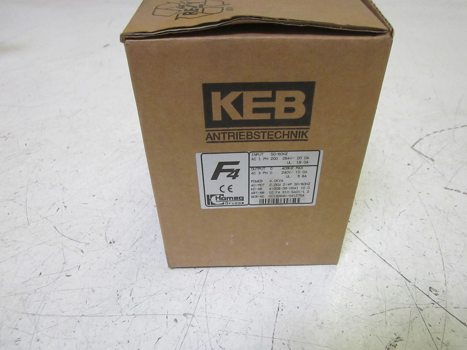 KEB 10.F4.S1D-5A01/1.2  AC DRIVE 240V *NEW IN BOX*