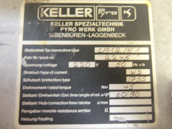 KELLER CA12AF1 *USED*
