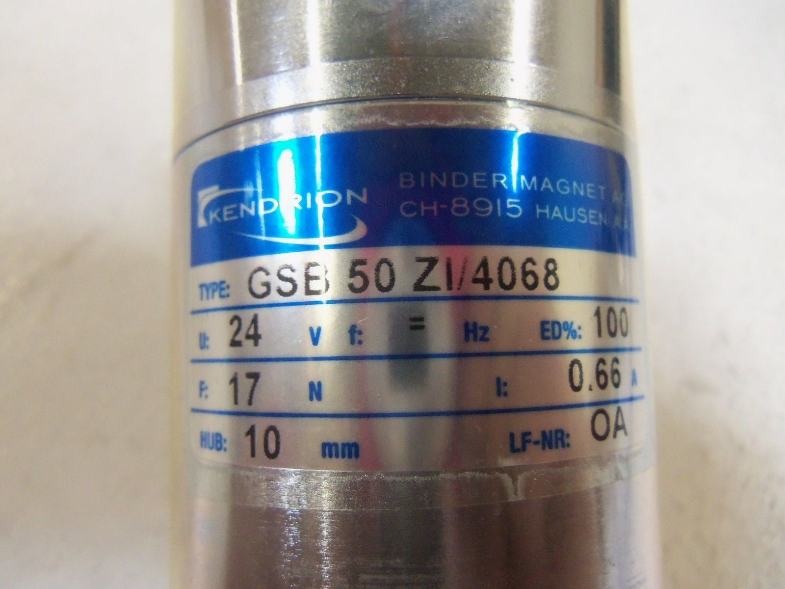 KENDRION GSB50ZI/4068 SOLENOID *NEW NO BOX*
