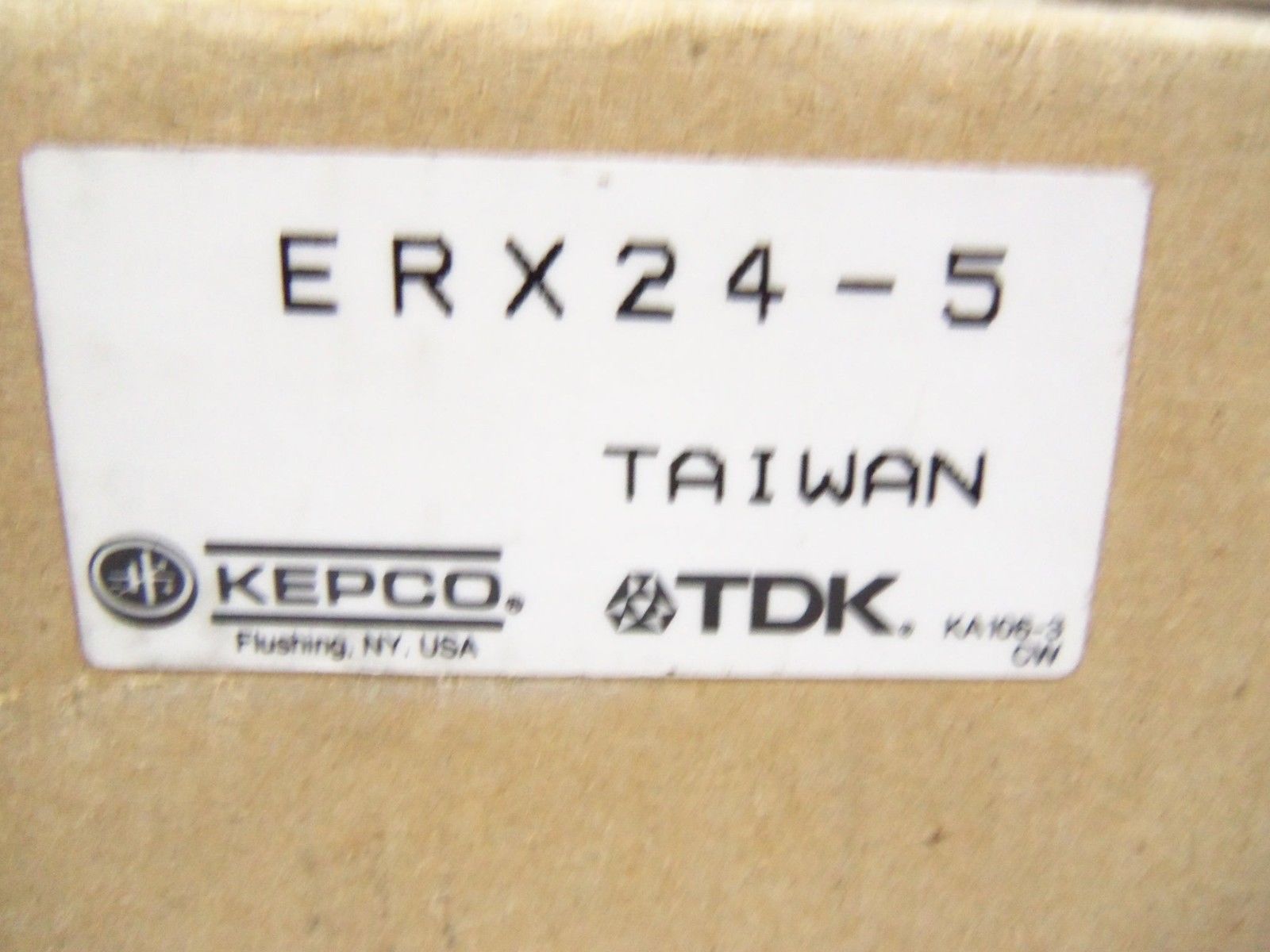 KEPCO POWER SUPPLY ERX24-5 *NEW IN BOX*