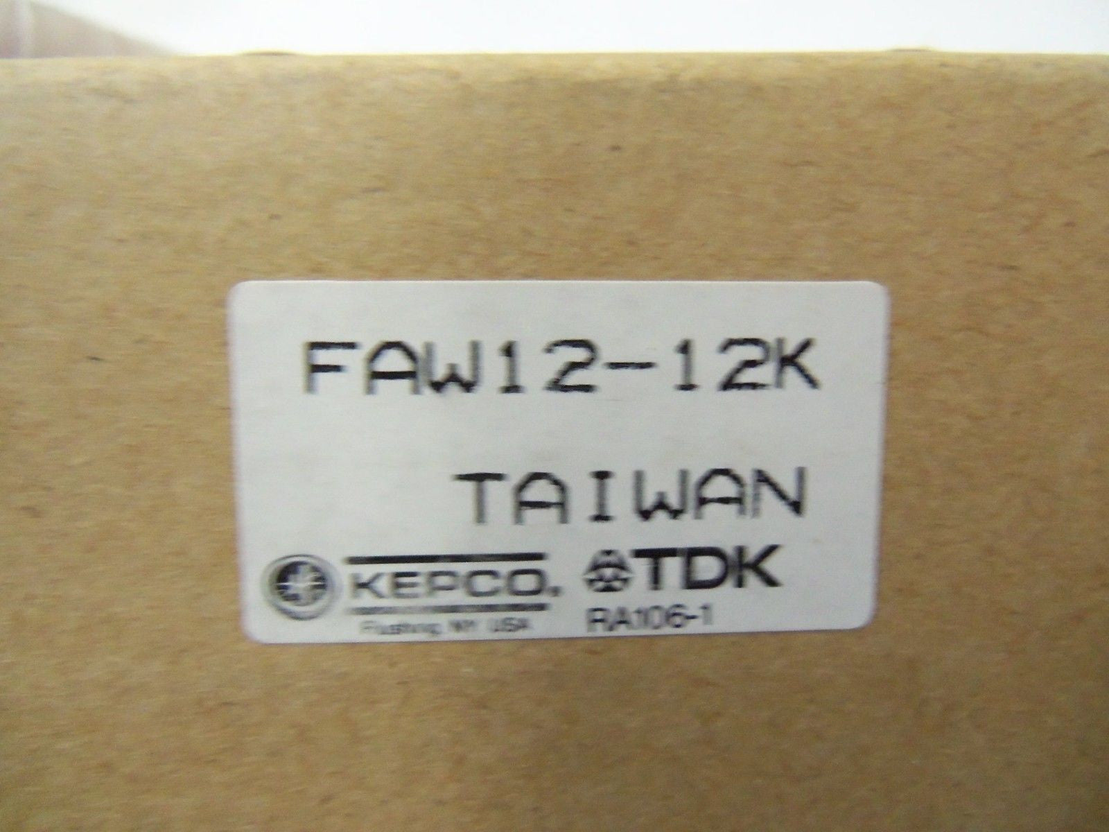 KEPCO POWER SUPPLY FAW12-12K *NEW IN BOX*
