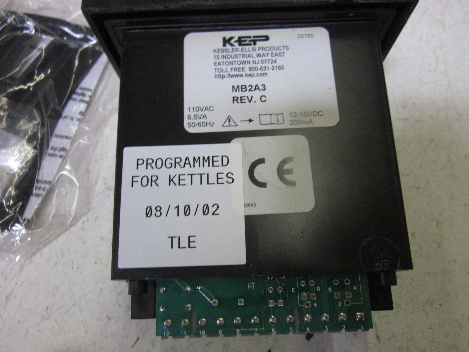 KESSLER-ELLIS MB2A3 REV.C *USED*