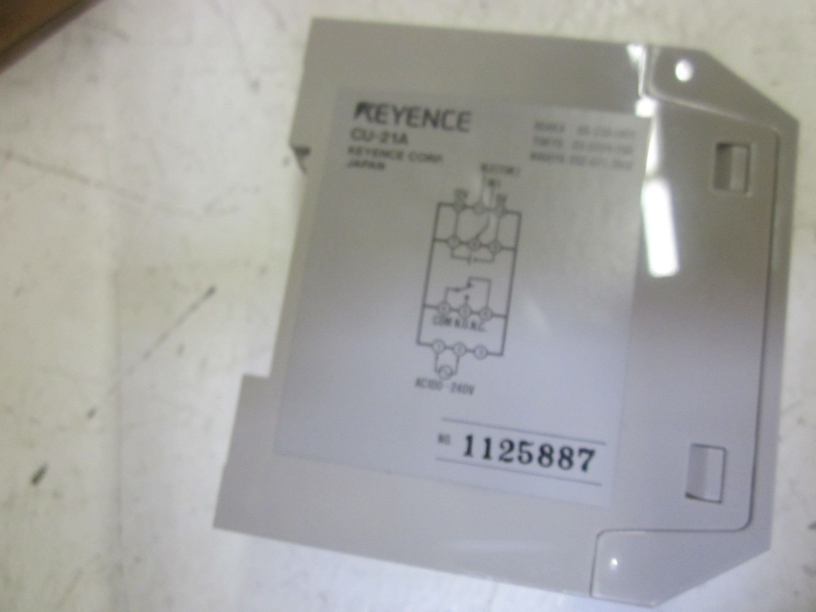 KEYENCE CU-21A PHOTOELECTRIC CONTROL UNIT 12VDC  *NEW IN BOX*