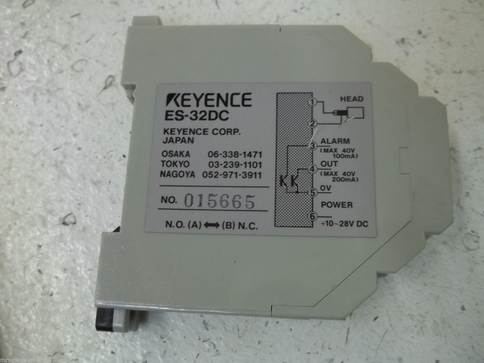 KEYENCE ES32DC PROXIMITY SWITCH AMPLIFIER *USED*
