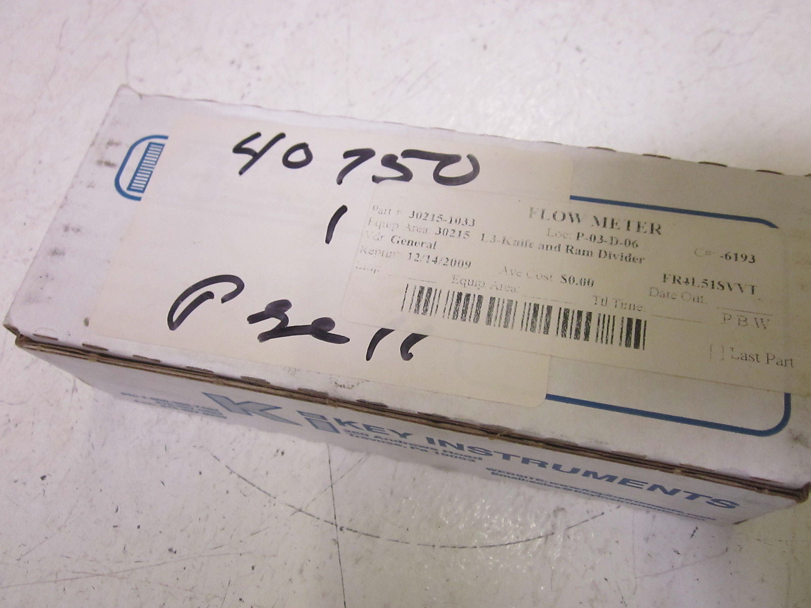 KEY INSTRUMENTS FR4L51SVVT FLOW METER *NEW IN BOX*