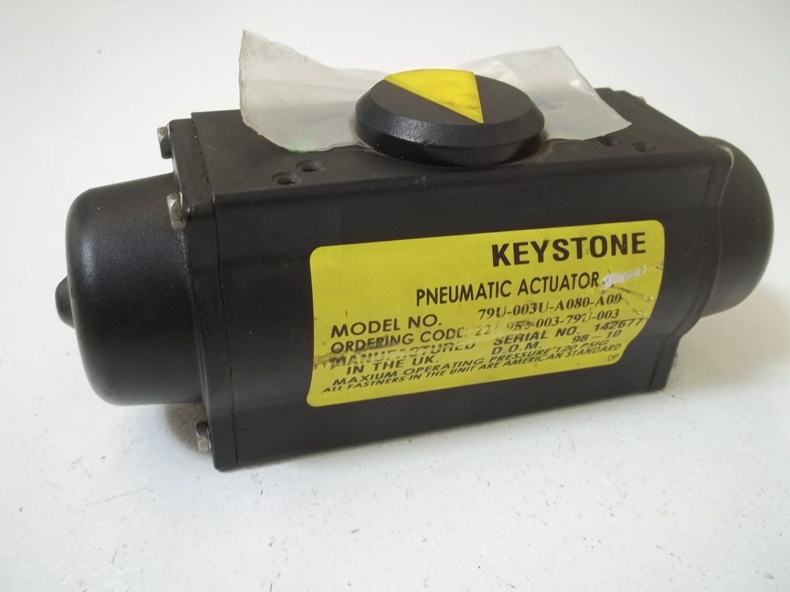 KEYSTONE 79U-003U-A080-A00 PNEUMATIC ACTUATOR *USED*