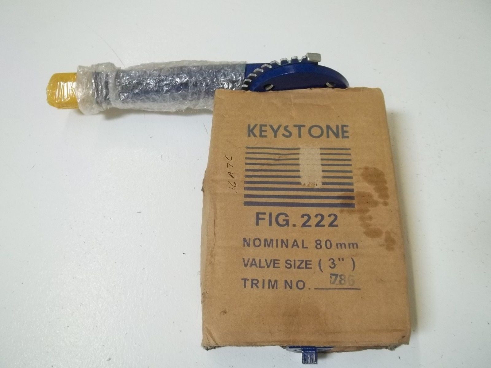 KEYSTONE FIG.222 VALVE SIZE 3" TRIM NO.786 *NEW NO BOX*