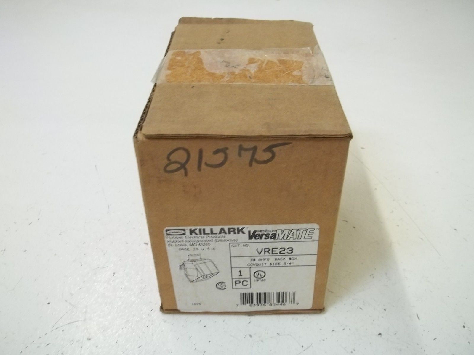 KILLARK VRE23 30 AMPS BACK BOX CONDUIT SIZE 3/4" *NEW IN BOX*
