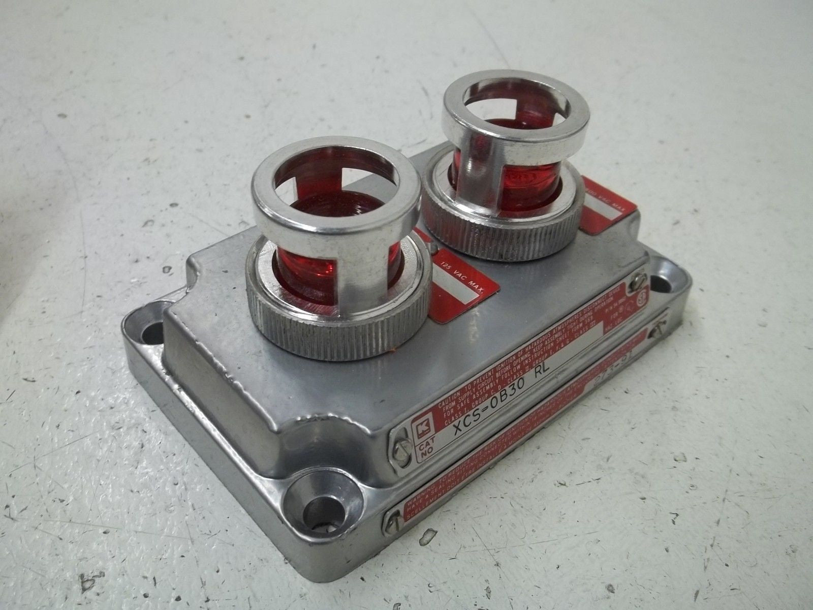KILLARK XCS-0B30RL HAZARDOUS LOCATION RED PILOT LIGHT COVER *NEW IN BOX*