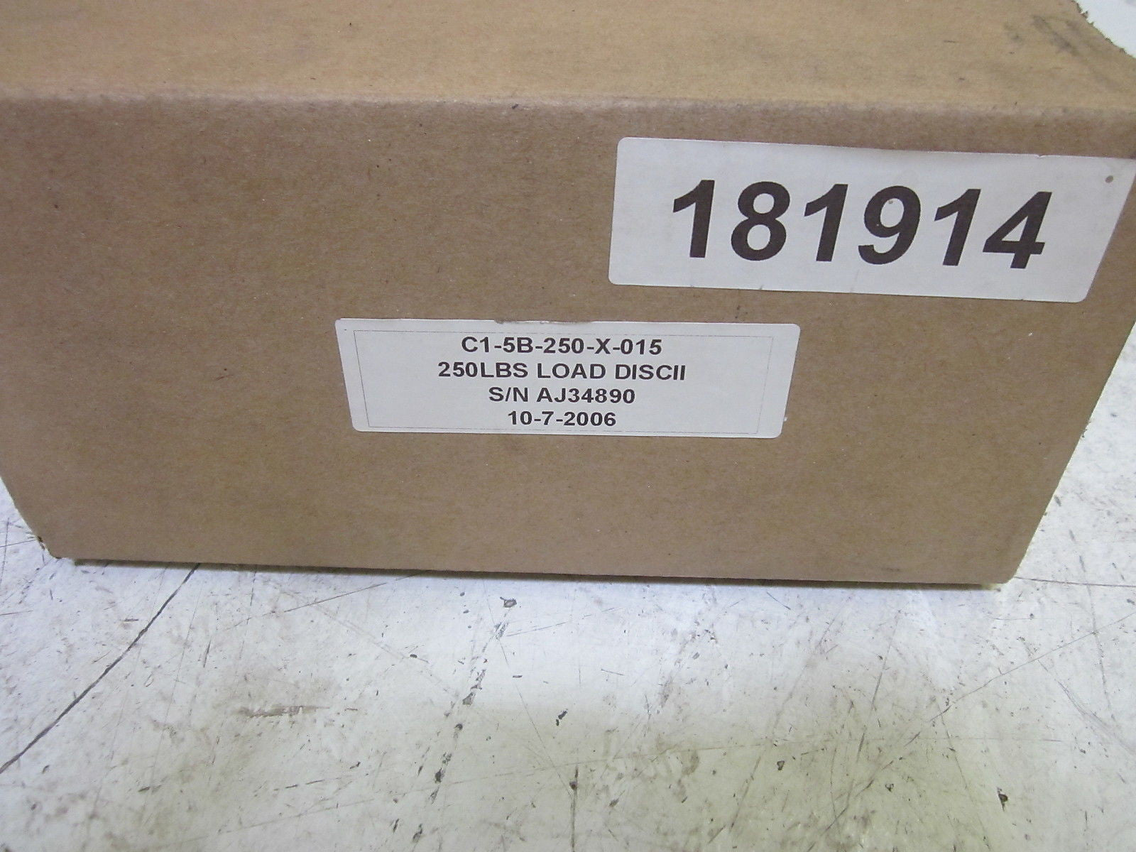 KISTLER-MORSE C1-5B-C1-5B-500-X-015 250LBS LOAD DISCII *NEW NO BOX*