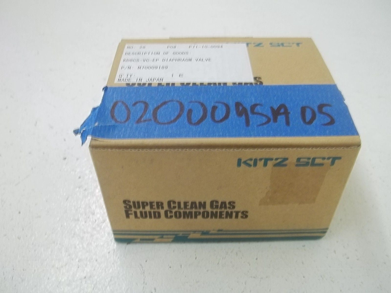 KITZ SCT KD8CS-VC-EP-316L DIAPHRAGM VALVE *NEW IN BOX*