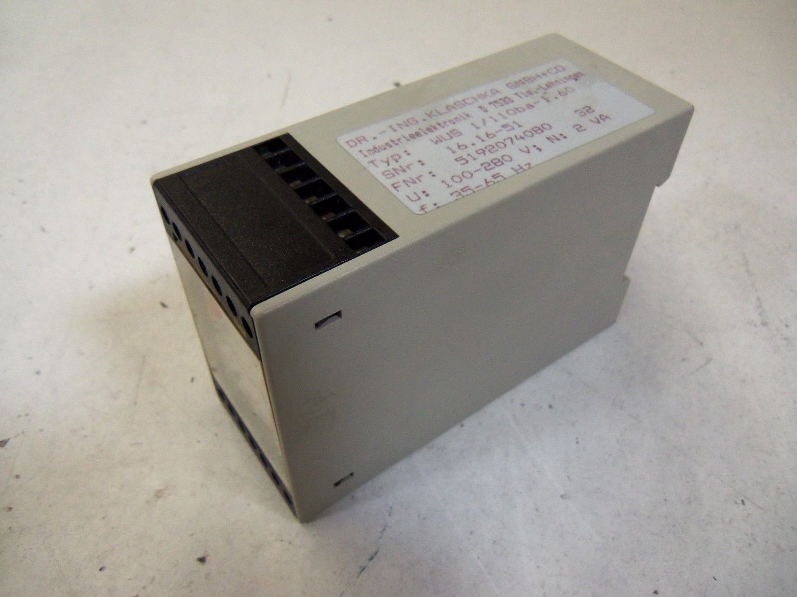 KLASCHKA WUS 1/110ba-1.60 *NEW IN BOX*