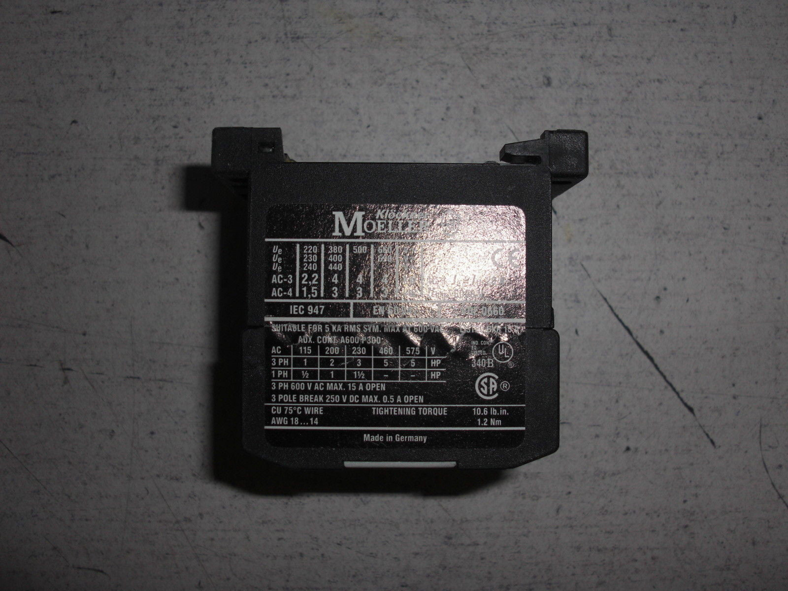 KLOCKNER MOELLER DILEM-10-GL CONTACTOR *NEW IN BOX*