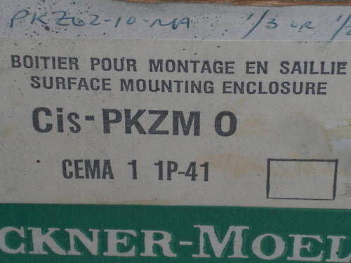 KLOCKNER MOELLER Cis-PKZMO *NEW IN BOX*