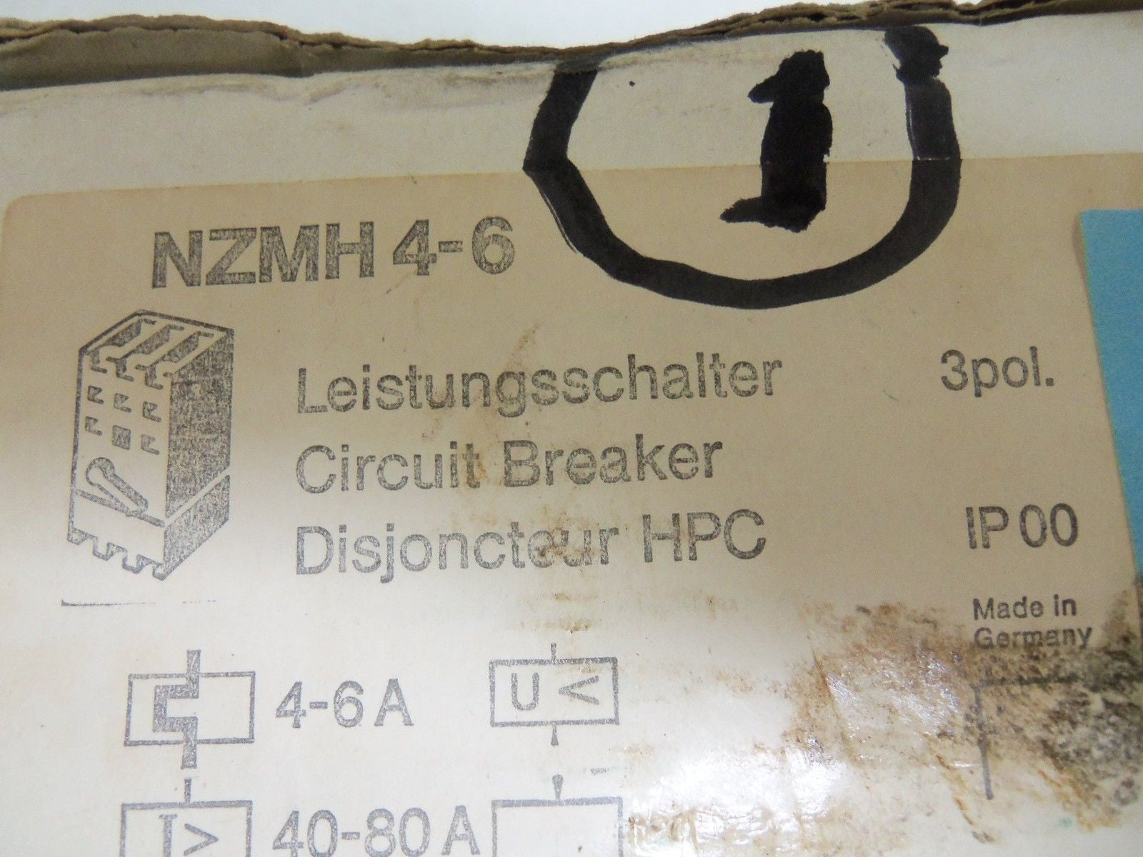 KLOCKNER MOELLER NZMH4-6 CIRCUIT BREAKER *NEW IN BOX*
