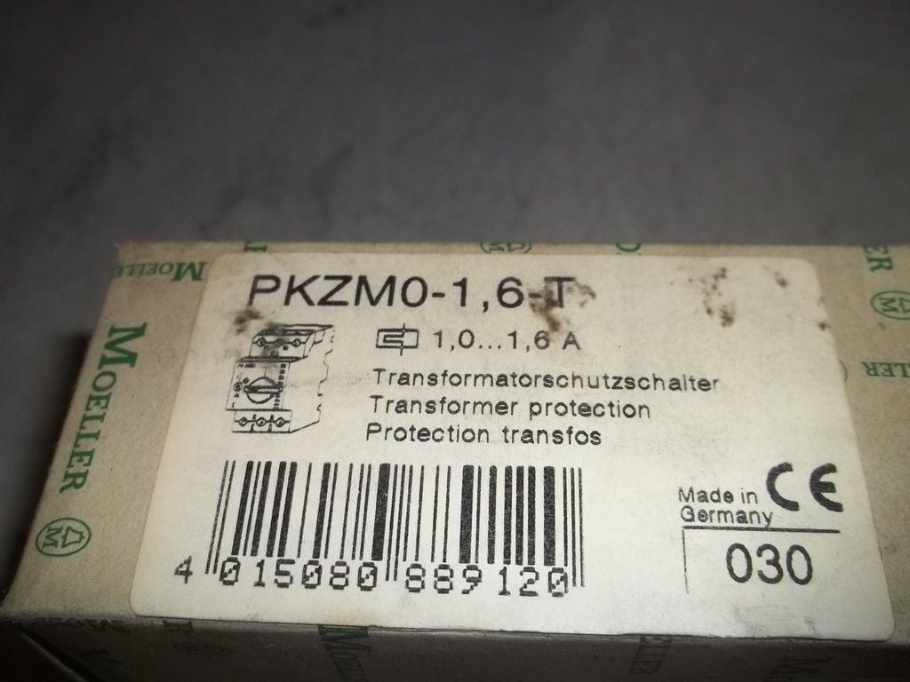 KLOCKNER MOELLER PKZM0-1,6-T MANUAL MOTOR STARTER 1.0-1.6A *NEW IN BOX*