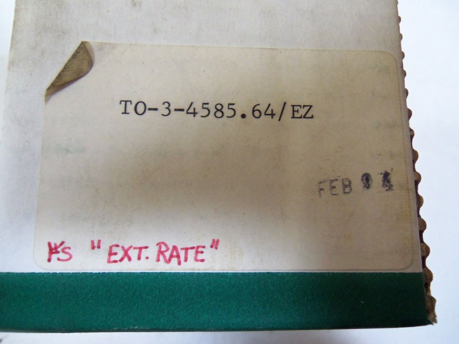 KLOCKNER MOELLER T0-3-4585.64/EZ EXT.RATE *NEW IN BOX*